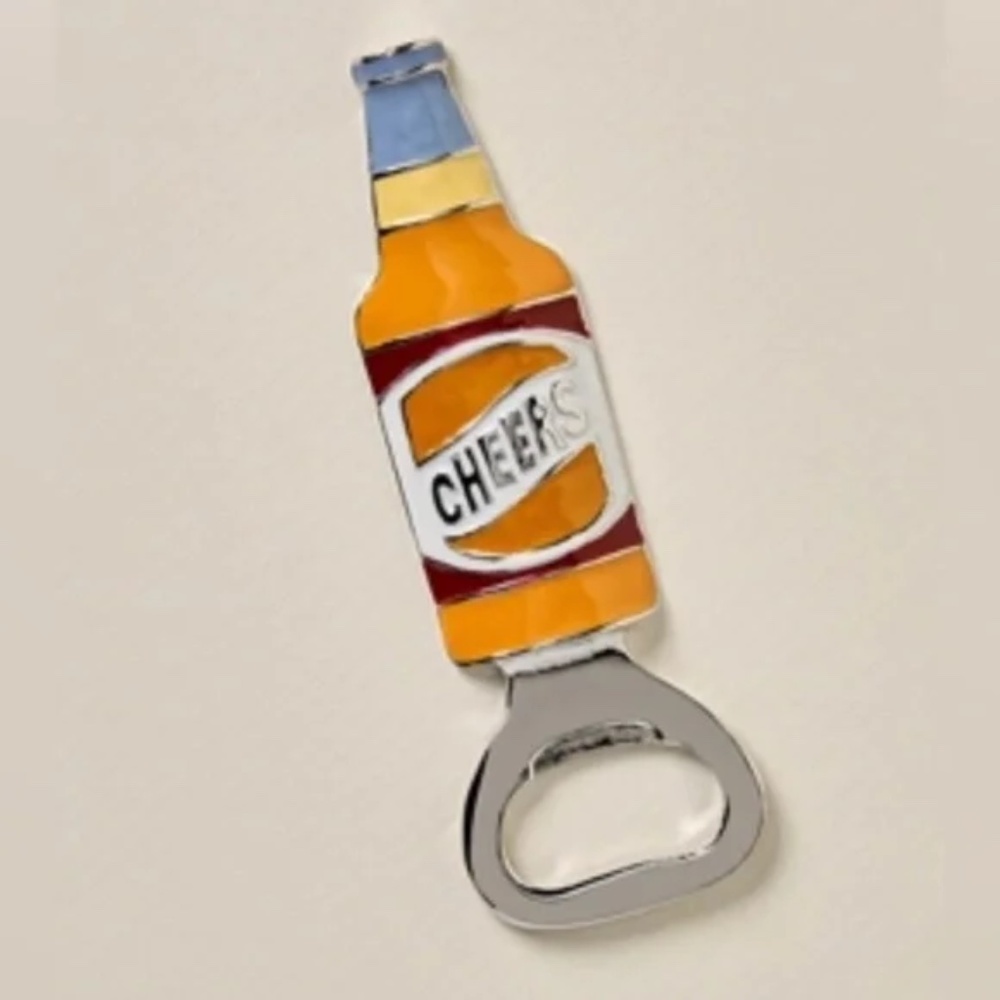 Anthropologie Mud Pie Game Day Bottle Opener CHEERS nwt